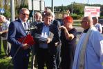 Tablica pamiątkowa z okazji 80-lecia figury Matki Bożej na Śmiechowie 