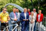 Kładka rowerowa nad rzeką Redą wzdłuż ul. Ofiar Piaśnicy służy mieszkańcom i turystom