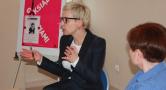 Magdalena Grzebałkowska w wejherowskiej bibliotce