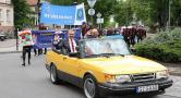 Parada młodzieży wejherowskiej samochodówki