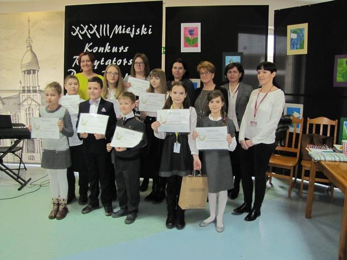Najlepsi recytatorzy etapu miejskiego
