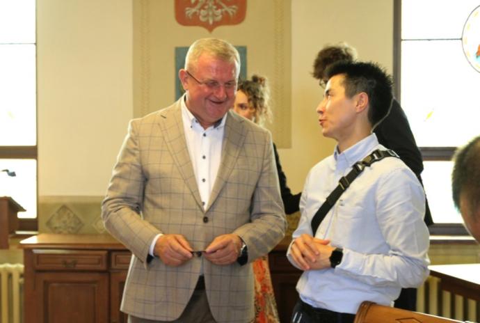 Japońscy goście odwiedzili wejherowski Ratusz