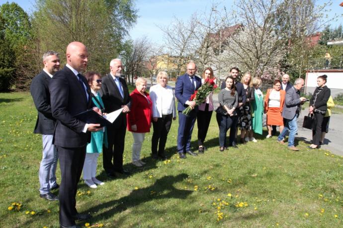 Skwer im. Zygmunta Leśniowskiego na rogu ulic Morskiej i Konopnickiej