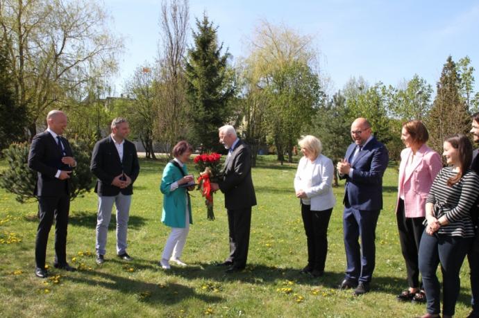 Skwer im. Zygmunta Leśniowskiego na rogu ulic Morskiej i Konopnickiej