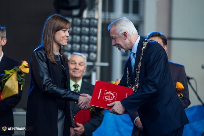 Statuetka Jakuba Wejhera dla Huberta Skrzypczaka
