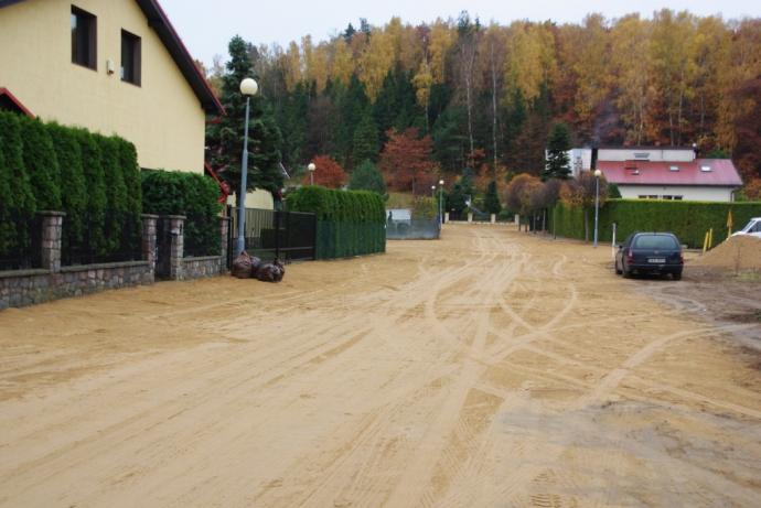 Utwardzone ulice na os. Sucharskiego