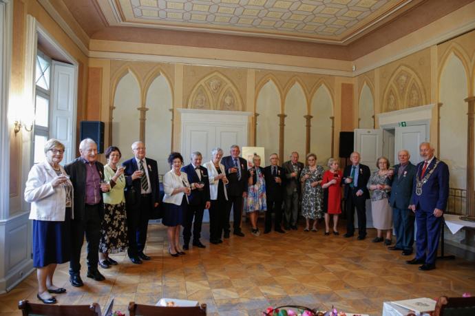Medale Róży dla szczęśliwych Jubilatów 