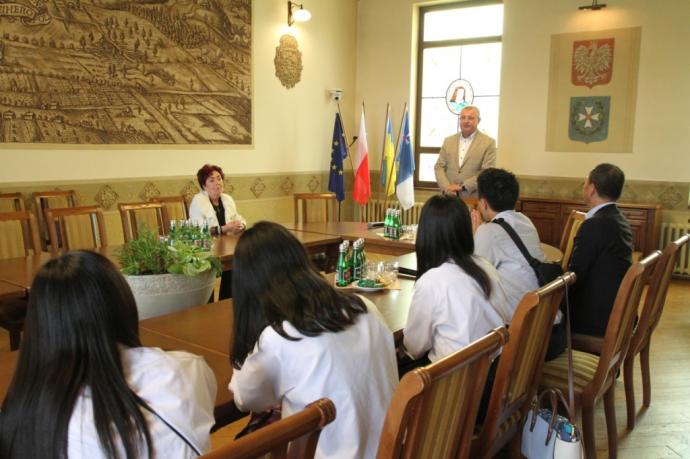 Japońscy goście odwiedzili wejherowski Ratusz