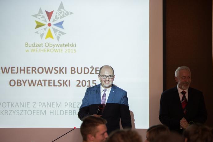 Prezydent Krzysztof Hildebrandt spotyka się z młodzieżą 