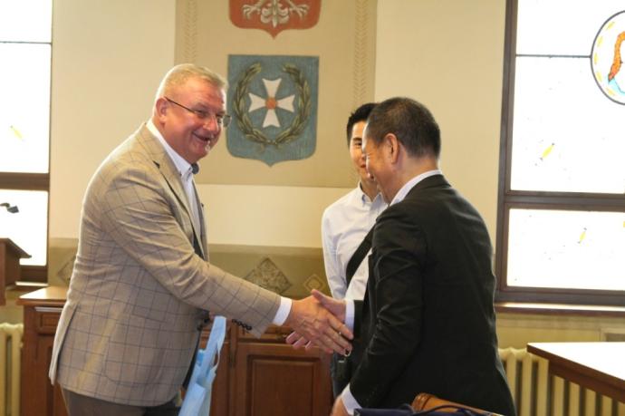 Japońscy goście odwiedzili wejherowski Ratusz