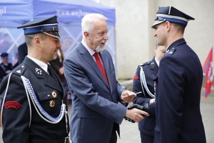 Na placu przy OSP Wejherowo odbyła się uroczysta zbiórka z okazji Dnia Strażaka