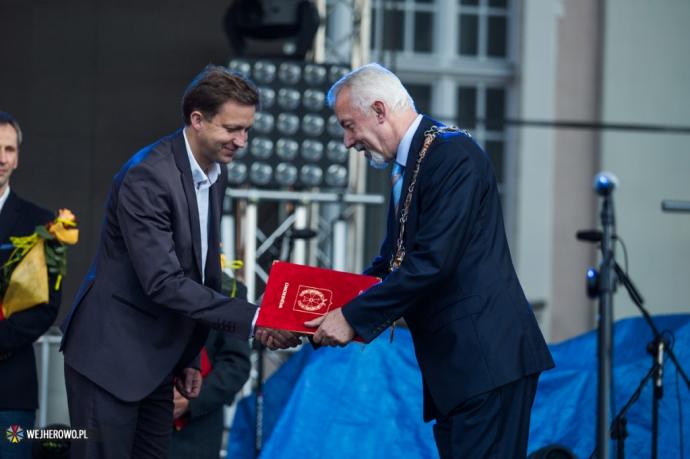 Statuetka Jakuba Wejhera dla Huberta Skrzypczaka